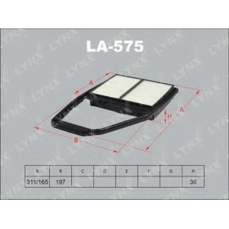 Фильтр воздушный LYNXauto LA-575 фото