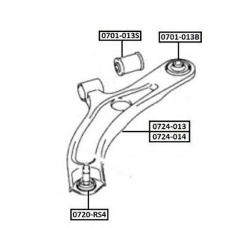 Опора шаровая ASVA 0720-RS4 фото