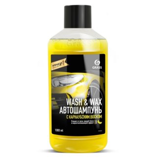 Автошампунь с карнаубским воском Wash Wax 1 л GRASS 110410 фото