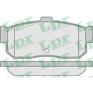 Колодки тормозные задние дисковые к-кт Lpr 05P929 фото