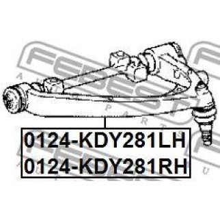 Рычаг передний левый FEBEST 0124-KDY281LH фото