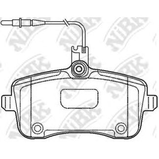 Колодки тормозные передние к-кт NiBK PN0469W фото
