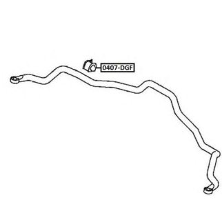 Втулка переднего стабилизатора ASVA 0407-DGF фото