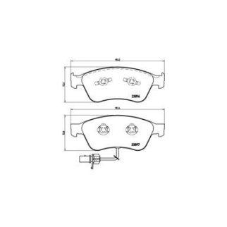 Колодки тормозные передние к-кт Brembo P 85 102 фото