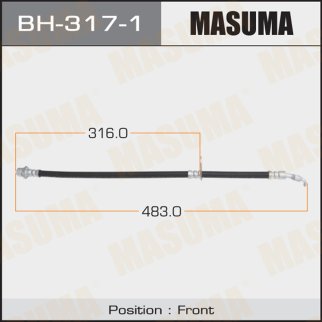 Шланг тормозной Masuma BH-317-1 фото
