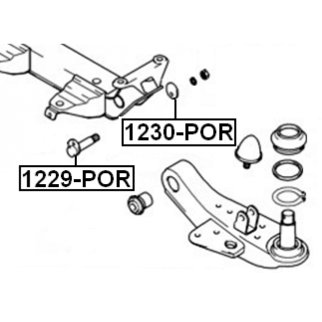 Шайба эксцентриковая (п.п.к) FEBEST 1230-POR фото 2