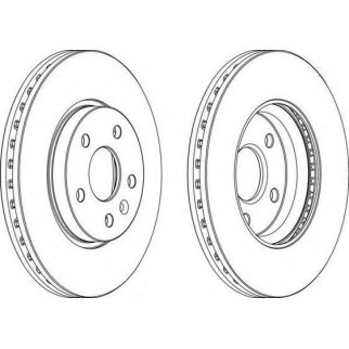 Диск тормозной передний FERODO DDF1869 фото