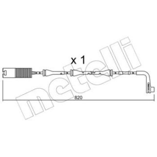 Датчик износа колодок METELLI _SU.151 фото