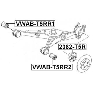 Сайлентблок задней подвески FEBEST VWAB-T5RR2 фото 2 Сайлентблок задней подвески FEBEST VWAB-T5RR2 фото 2