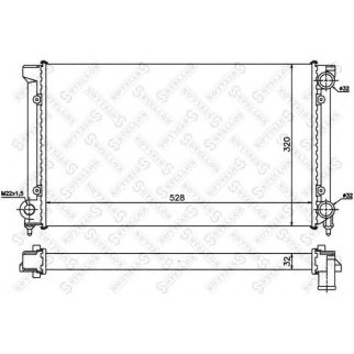 Радиатор основной Stellox 10-25003-SX фото
