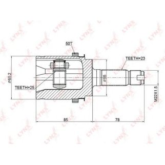 ШРУС наружный LYNXauto CO-3768A фото