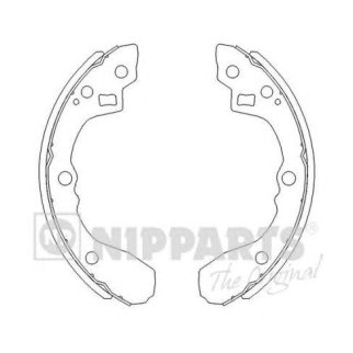 Колодки барабанные к-кт NIPPARTS J3500321 фото