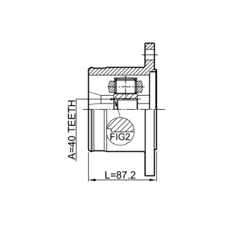 ШРУС внутренний задний NISSAN ARMADA TA60/INFINITI QX56 (JA60) 2003- 0211-TA60R фото 2