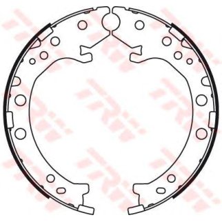 Колодки ручного тормоза к-кт TRW GS8789 фото