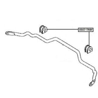 Втулка переднего стабилизатора ASVA 0507-TRBF фото