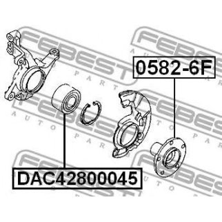 Подшипник передней ступицы FEBEST DAC42800045 фото