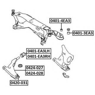 Сайлентблок ASVA 0401-4EA3 фото