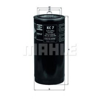 Фильтр топливный MAHLE KC 7 фото