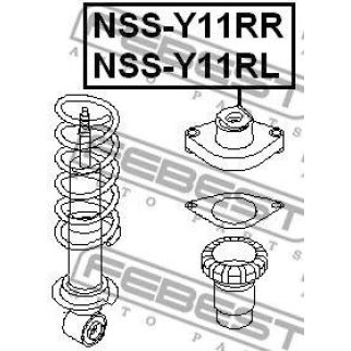 Опора заднего амортизатора левая фото