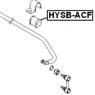 Втулка переднего стабилизатора FEBEST HYSB-ACF фото 2