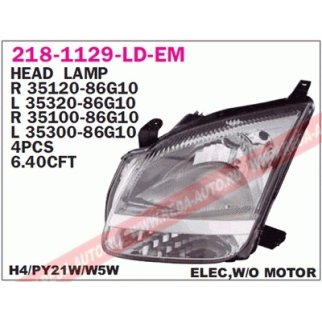 Фара левая DEPO 218-1129L-LD-EM фото