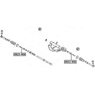 Тяга рулевая ASVA 0822-406 фото