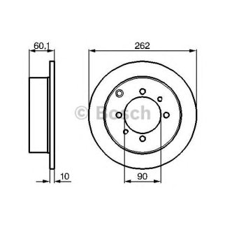 Диск тормозной BOSCH 0 986 478 655 фото