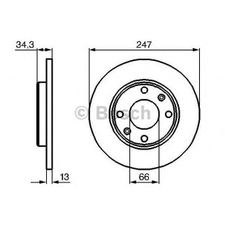 Диск тормозной BOSCH 0 986 478 887 фото