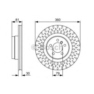 Диск тормозной передний вентилируемый BOSCH 0 986 479 557 фото