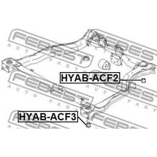 Сайлентблок подрамника FEBEST HYAB-ACF3 фото