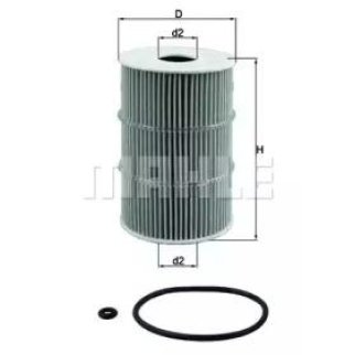 Фильтр масляный MAHLE OX 378 D фото