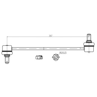 Стойка переднего стабилизатора TRIALLI SP 0808 фото 3