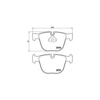 Колодки тормозные задние к-кт brembo P 06 026 фото