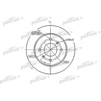 Диск тормозной PATRON PBD2592 фото