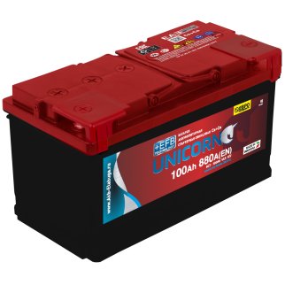 Аккумуляторная батарея UNICORN Red EFB 6СТ100 обр. 353х175х190 Россия 880А фото