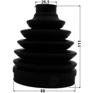 0117P-ZNR_к-кт пыльника ШРУСа наружного! Toyota Avensis/Camry/Verso 1.8/2.4/2.0D 01> фото 2