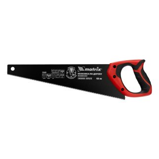 MATRIX 23549 Ножовка по дереву, 400 мм, 7-8 TPI, зуб-3D, каленый зуб, тефл.покр.полотна, 2-х комп. р фото 2