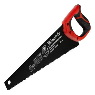 MATRIX 23549 Ножовка по дереву, 400 мм, 7-8 TPI, зуб-3D, каленый зуб, тефл.покр.полотна, 2-х комп. р фото