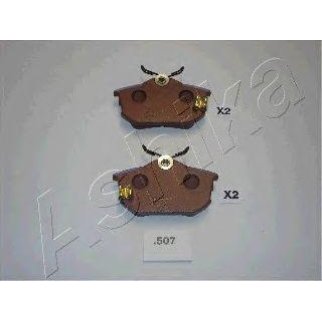 Колодки тормозные задние дисковые к-кт ashika 51-05-507 фото