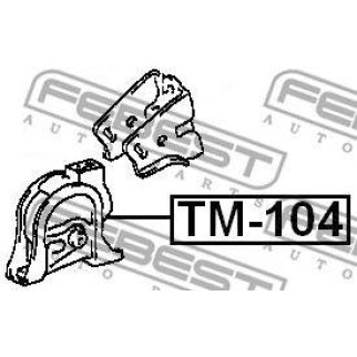 Опора двигателя передняя FEBEST TM-104 фото