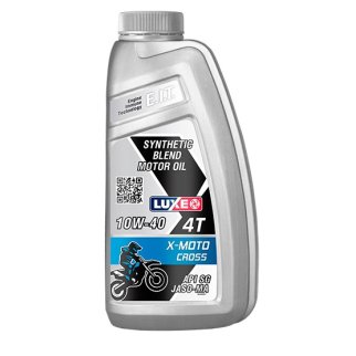 Масло моторное LUXE 4-так. X-Moto CROSS JASO-MA 10W40 1л фото