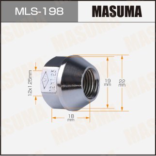 Гайка колеса Masuma MLS-198 фото
