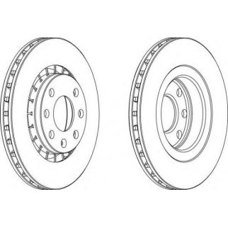 Диск тормозной передний FERODO DDF206 фото