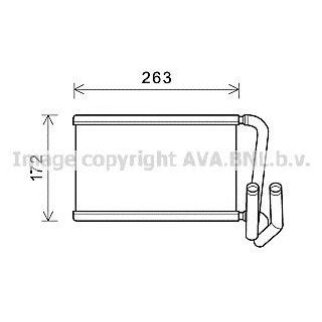 Радиатор отопителя AVA KA6169 фото