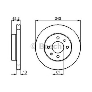 Диск тормозной BOSCH 0 986 478 533 фото