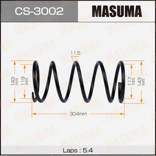 Пружина задняя Masuma CS-3002 фото
