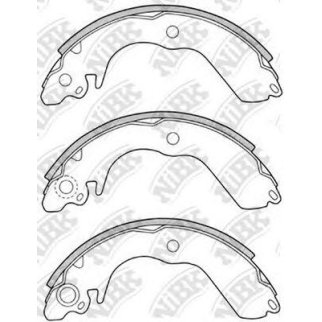 FN6707-NIBK_колодки барабанные! Mitsubishi Lancer/Mirage/Minica/Minicab 1.3-2.0 88-91 фото