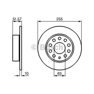 Диск тормозной задний BOSCH 0 986 479 099 фото