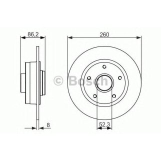 Диск тормозной BOSCH 0 986 479 684 фото