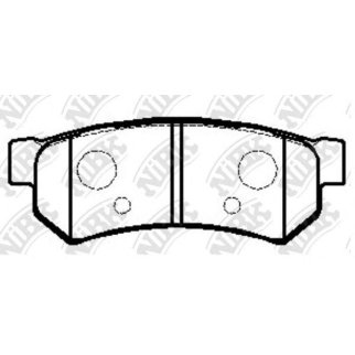 Колодки тормозные задние дисковые к-кт NiBK PN0442 фото